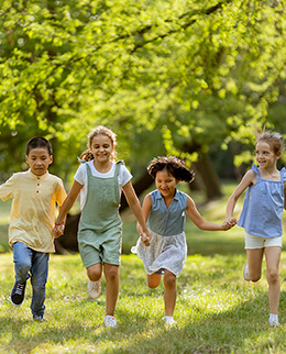 children playing together